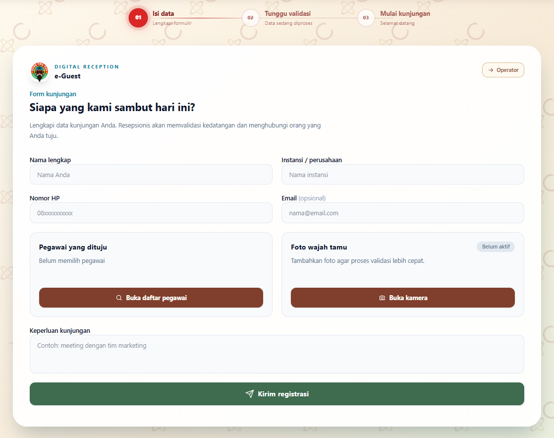 e-Guest | Buku Tamu Digital Modern dan Terintegrasi